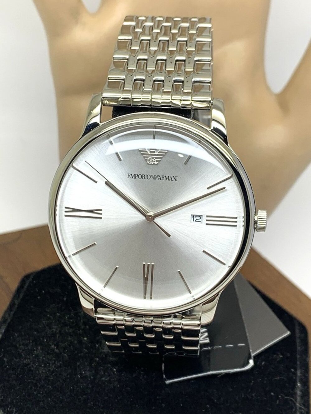 Emporio Armani Men's Watch AR11599 Quartz Silver Dial Stainless Steel 42mm